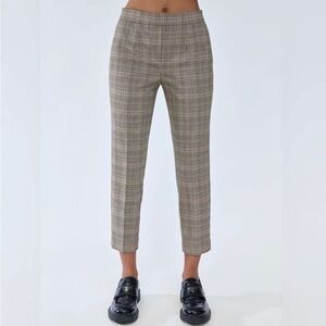 Aritzia Babaton Conan Pull On Business Office New Casual plaid Pant